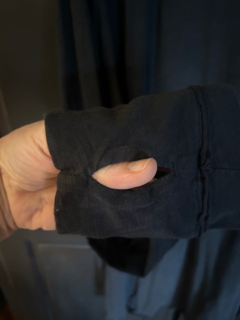 We The Free Black Crew Neck Long Sleeve T Shirt Dress Sz XL - Picture 4 of 5